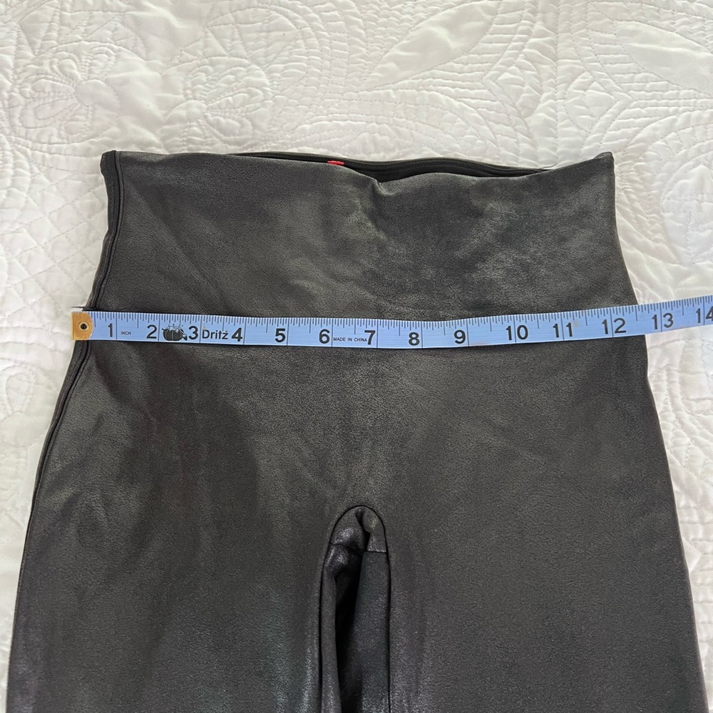 🌟3 for $25🌟 SPANX Black Faux Leather Leggings High-Waisted Women’s - Picture 13 of 14